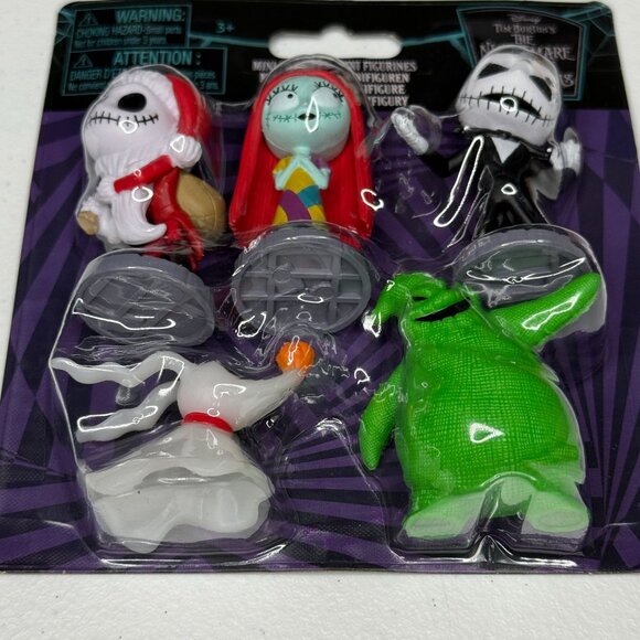 Nightmare Before Christmas Mini Figures Disney Jack Sally Zero Set - Picture 4 of 6